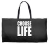 choose life Weekender Totes