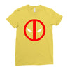 deadpool logo avengers marvel comics gift Ladies Fitted T-Shirt