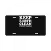 keep earth clean it's not uranus License Plate