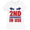2nd amendment in use Ladies Fitted T-Shirt