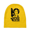 a woman's place is in the resistance Baby Beanies