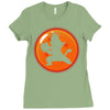 Kid Goku Kamehameha 4 Star Ladies Fitted T-Shirt
