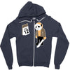 friday the 12th funny horror movie Zipper Hoodie