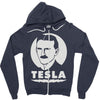 nikola tesla (2) Zipper Hoodie