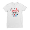 4th of July Ladies Fitted T-Shirt