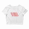 Red Sparrow Crop Top