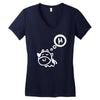 cow says mu Women's V-Neck T-Shirt