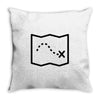 trail marks Throw Pillow