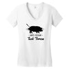 anti vegan task force Women's V-Neck T-Shirt