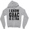 i know guac is extra Zipper Hoodie