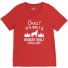 chill hungry wolf V-Neck Tee