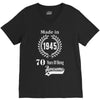 made in 1945 70 years of being awesome V-Neck Tee