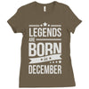 legends are born in december Ladies Fitted T-Shirt