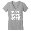 nope nope nope Women's V-Neck T-Shirt