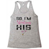 i stole her heart Racerback Tank