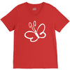 butterfly sticker vinyl V-Neck Tee