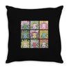 badass hair day Throw Pillow