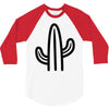 minimalistic cactus 3/4 Sleeve Shirt