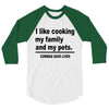 i like cooking 3/4 Sleeve Shirt