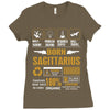 Born Sagittarius Multitasking Problem Solving Tees Ladies Fitted T-Shirt