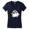 nerd penguin Women's V-Neck T-Shirt