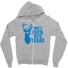 don't buck with texas funny Zipper Hoodie