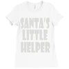 santa's little helper Ladies Fitted T-Shirt