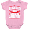 Legends Are Born In January Baby Onesie