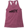 evolution of table tennis or ping pong mens black t shirt top Racerback Tank