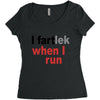 funny i fartlek Women's Triblend Scoop T-shirt