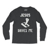 jesus drives me Long Sleeve Shirts