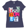 new mudhoney logo Ladies Fitted T-Shirt