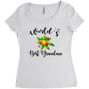 world's best grandma Women's Triblend Scoop T-shirt