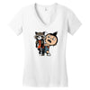 fluffy lil guardian Women's V-Neck T-Shirt