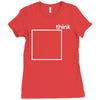 think outside the box Ladies Fitted T-Shirt