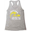 I Don't Care How Many Miles Per Gallon Racerback Tank
