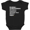 hobbit meals Baby Bodysuit
