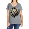 lion head Ladies Curvy T-Shirt