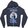 sister of the birthday girl Zipper Hoodie