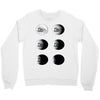 the phases of the moon of laika dog Crewneck Sweatshirt
