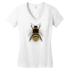 realistic bee Women's V-Neck T-Shirt