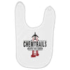 jet chemtrails red &amp; grey logo Baby Bibs