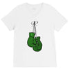 liver cancer boxing glover V-Neck Tee
