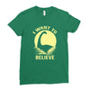 believe in nessie Ladies Fitted T-Shirt