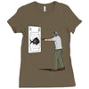 practice range Ladies Fitted T-Shirt