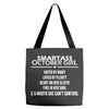 Smartass October Girl Tote Bags
