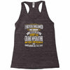 grumpy old crane operator Racerback Tank
