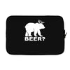 new bear deer beer funny Laptop sleeve