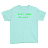 that&rsquo;s what she said t shirt the funny office tee Youth Tee
