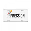 Depression License Plate